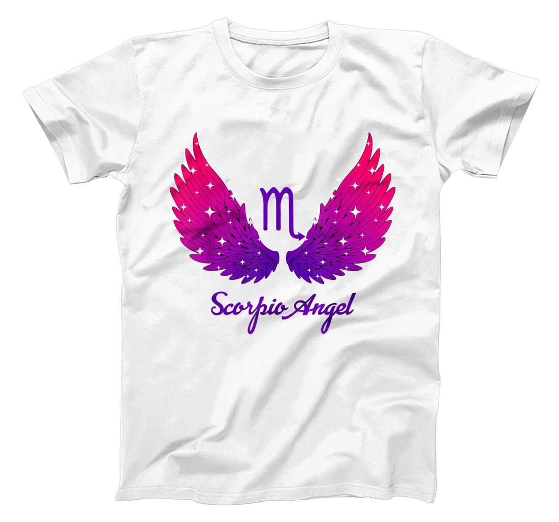 Scorpio Angel Zodiac Sign with Angel Wings Scorpio for Women T-Shirt, Women T-Shirt