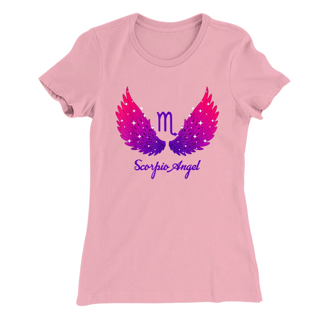 Scorpio Angel Zodiac Sign with Angel Wings Scorpio for Women T-Shirt, Women T-Shirt