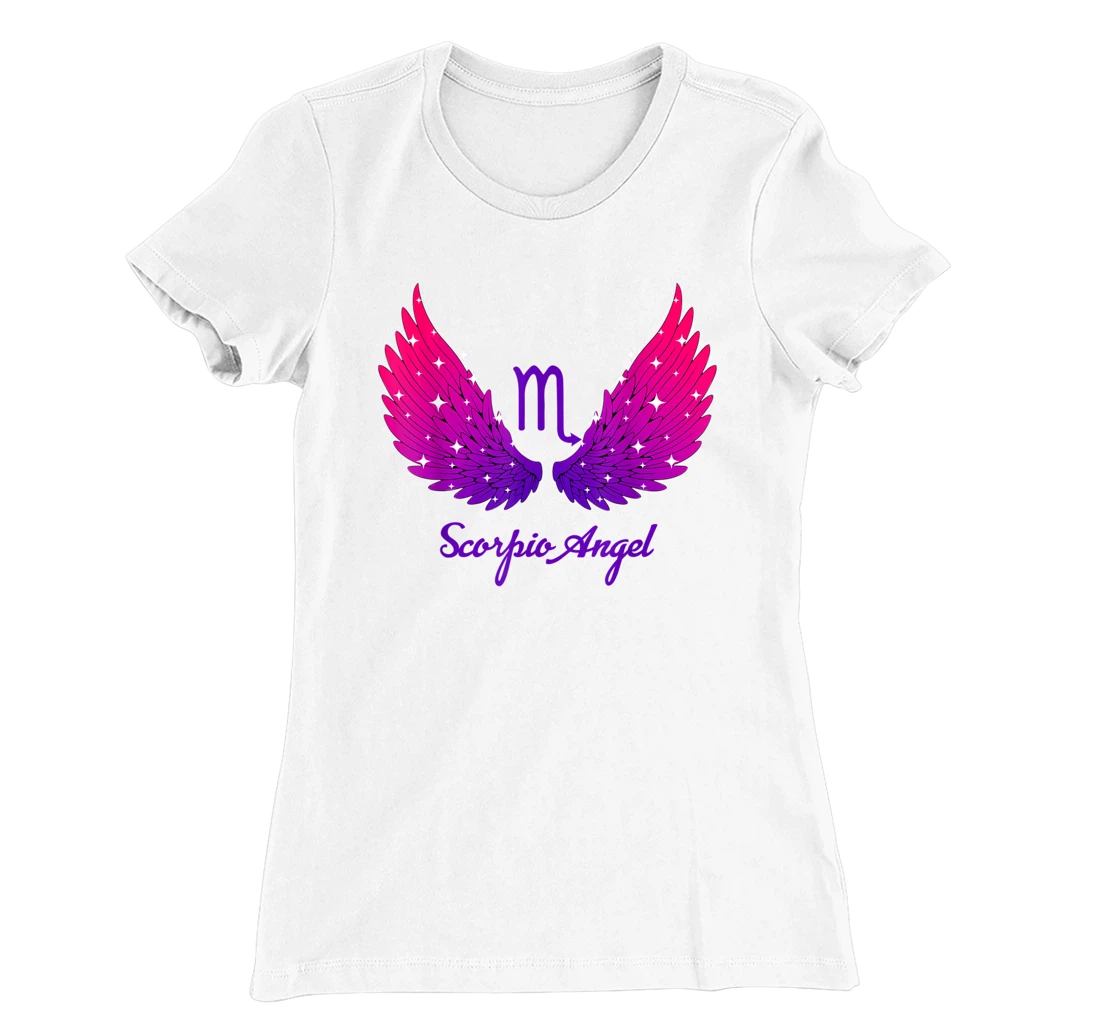 Scorpio Angel Zodiac Sign with Angel Wings Scorpio for Women T-Shirt, Women T-Shirt