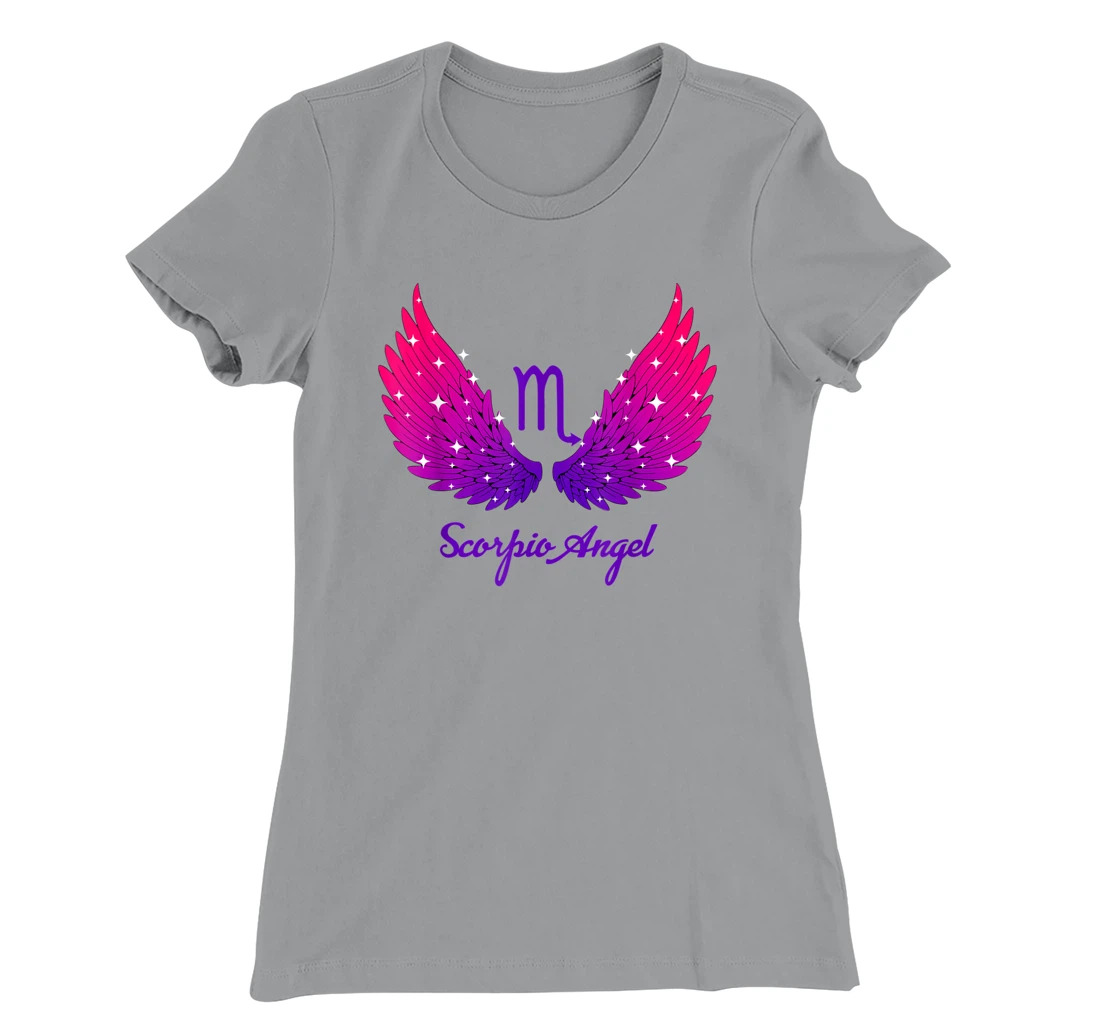 Scorpio Angel Zodiac Sign with Angel Wings Scorpio for Women T-Shirt, Women T-Shirt