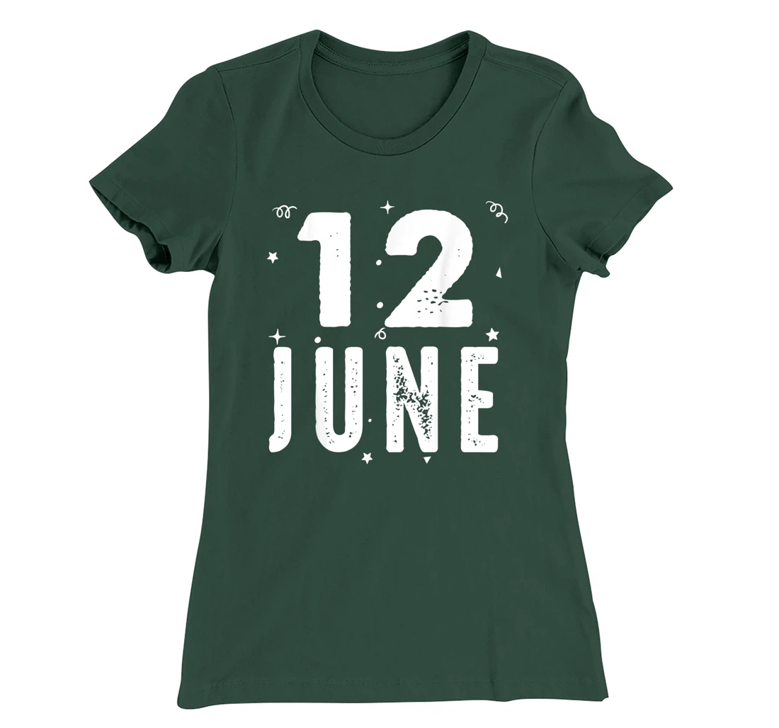 12 June Anniversary Party Special Occasions for Today T-Shirt, Kid T-Shirt and Women T-Shirt