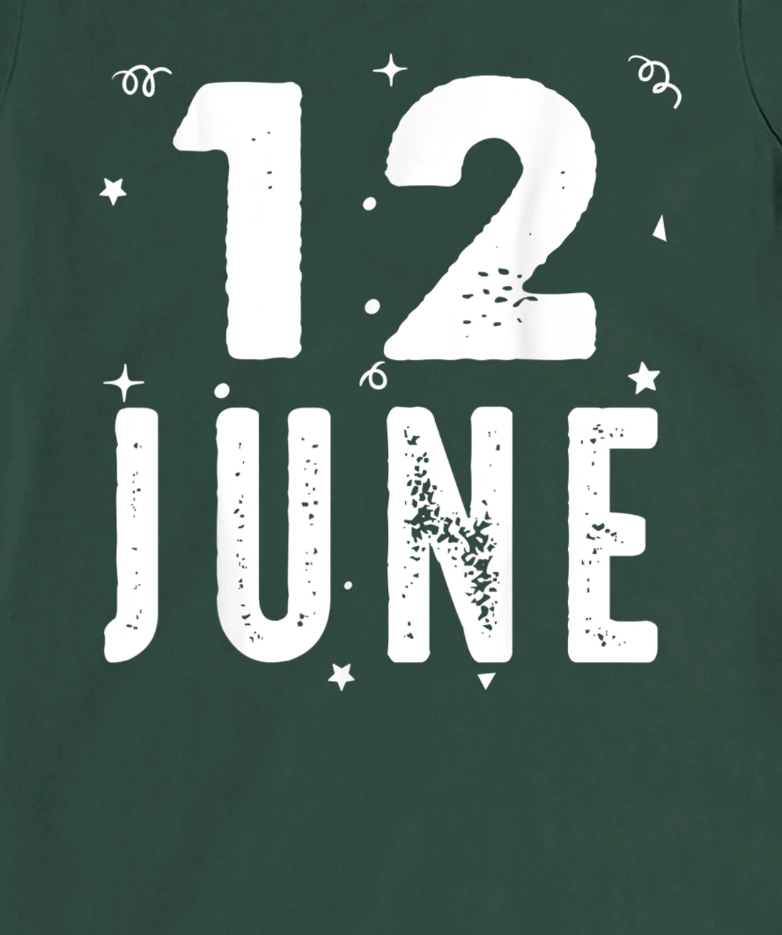 12 June Anniversary Party Special Occasions for Today T-Shirt, Kid T-Shirt and Women T-Shirt