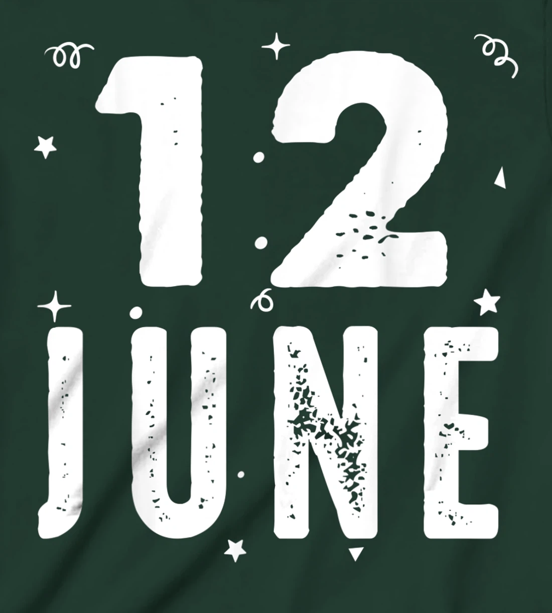 12 June Anniversary Party Special Occasions for Today T-Shirt, Kid T-Shirt and Women T-Shirt