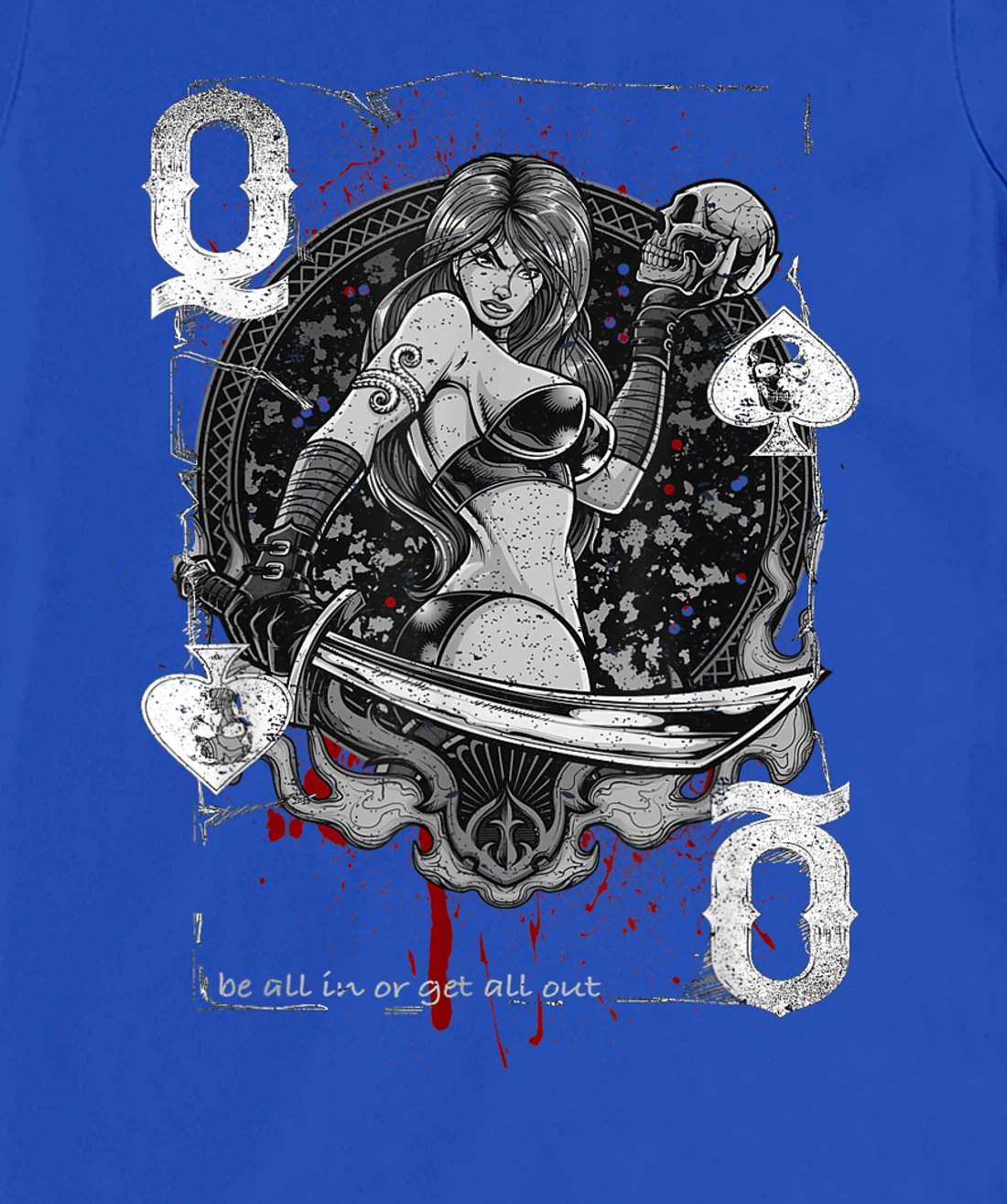 Queen Of Spades Gambling Girl - Vintage Poker Design T-Shirt, Women T-Shirt