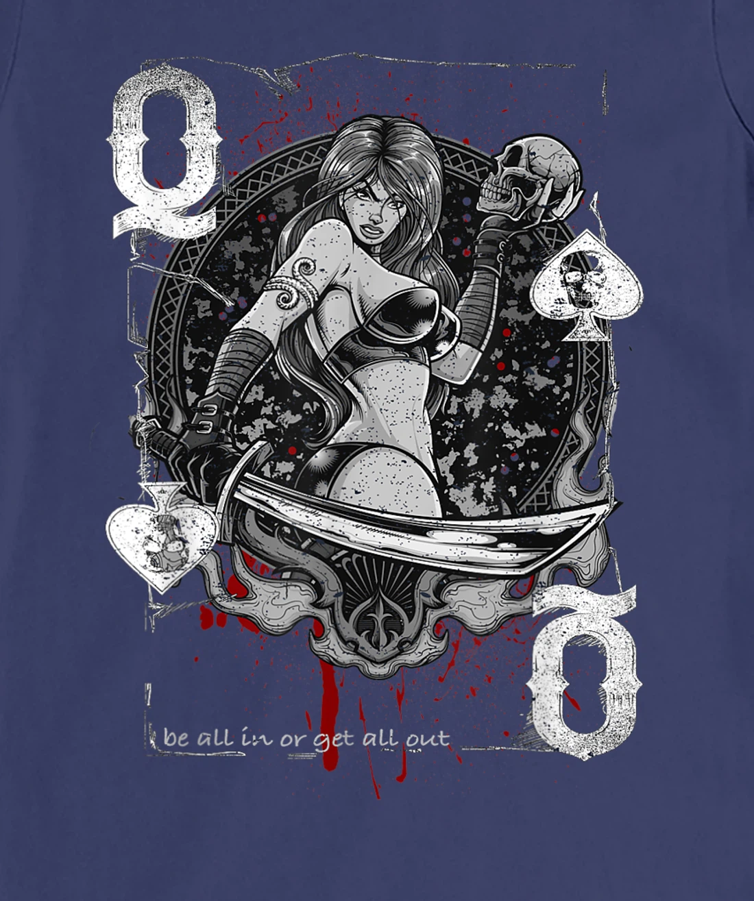 Queen Of Spades Gambling Girl - Vintage Poker Design T-Shirt, Women T-Shirt