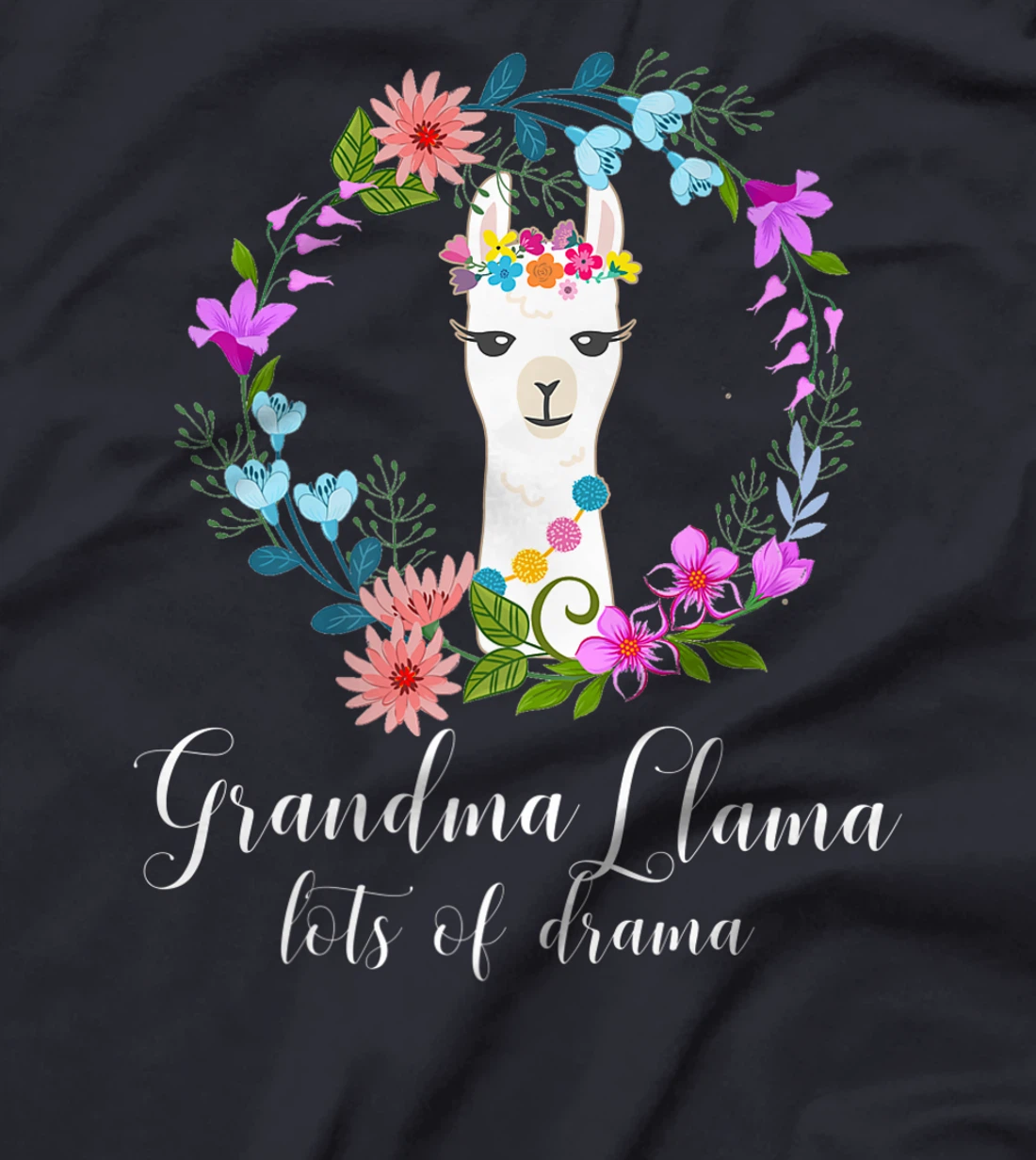 Cute Grandma Llama, Lots of Drama for Alpaca fans T-Shirt, Women T-Shirt