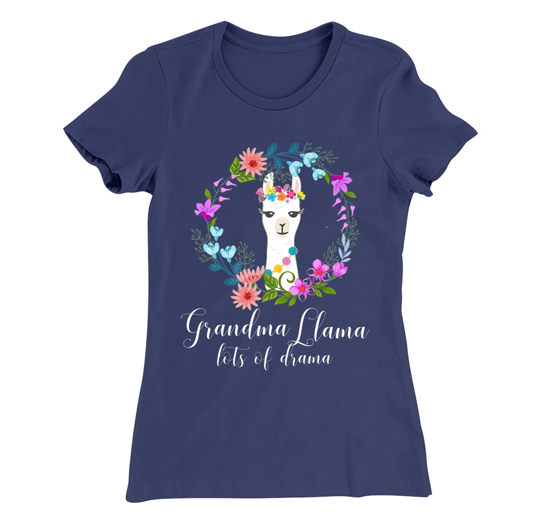 Cute Grandma Llama, Lots of Drama for Alpaca fans T-Shirt, Women T-Shirt