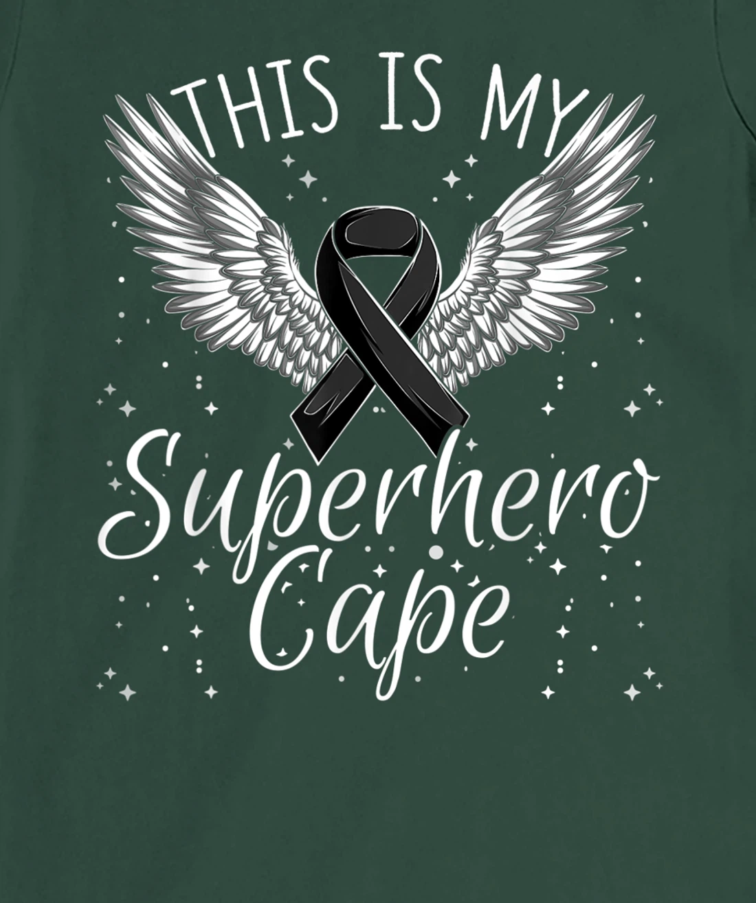 Skin Cancer Awareness This Is My Superhero Cape T-Shirt, Women T-Shirt