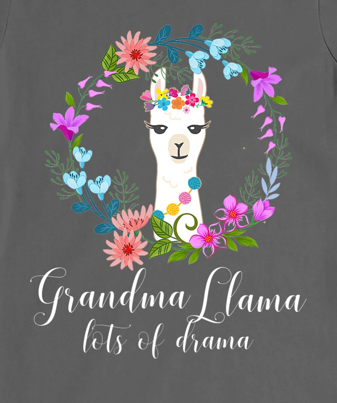Cute Grandma Llama, Lots of Drama for Alpaca fans T-Shirt, Women T-Shirt