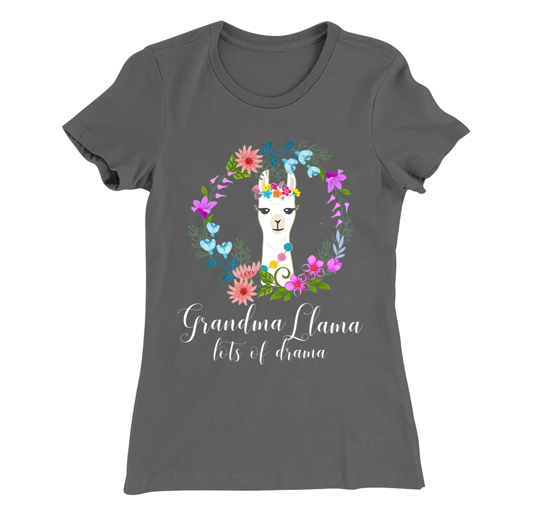 Cute Grandma Llama, Lots of Drama for Alpaca fans T-Shirt, Women T-Shirt