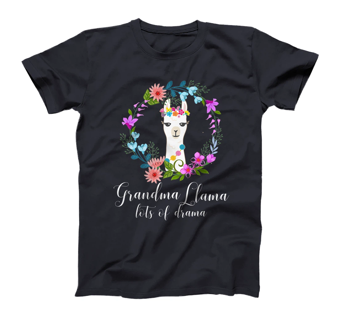 Cute Grandma Llama, Lots of Drama for Alpaca fans T-Shirt, Women T-Shirt