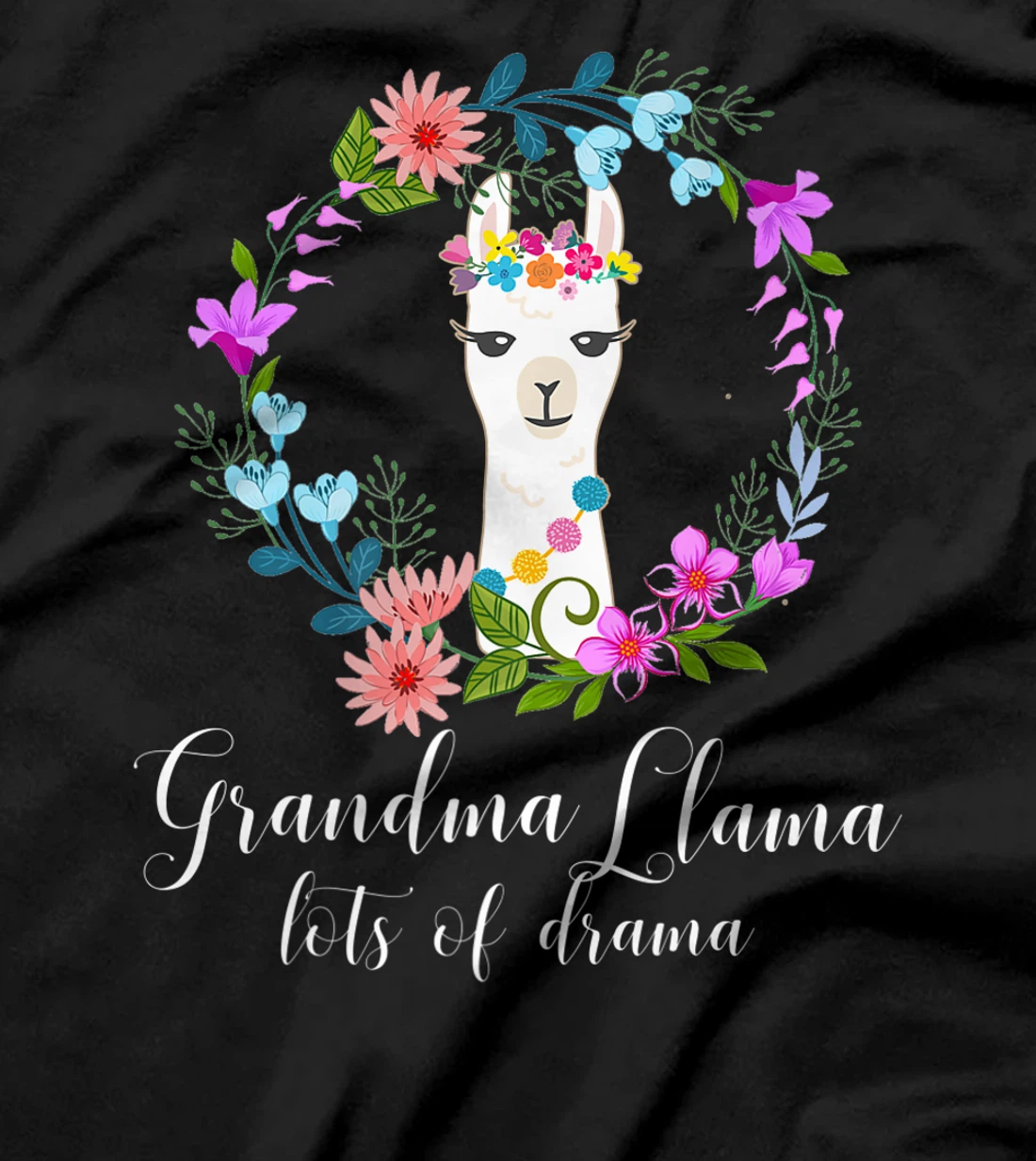Cute Grandma Llama, Lots of Drama for Alpaca fans T-Shirt, Women T-Shirt