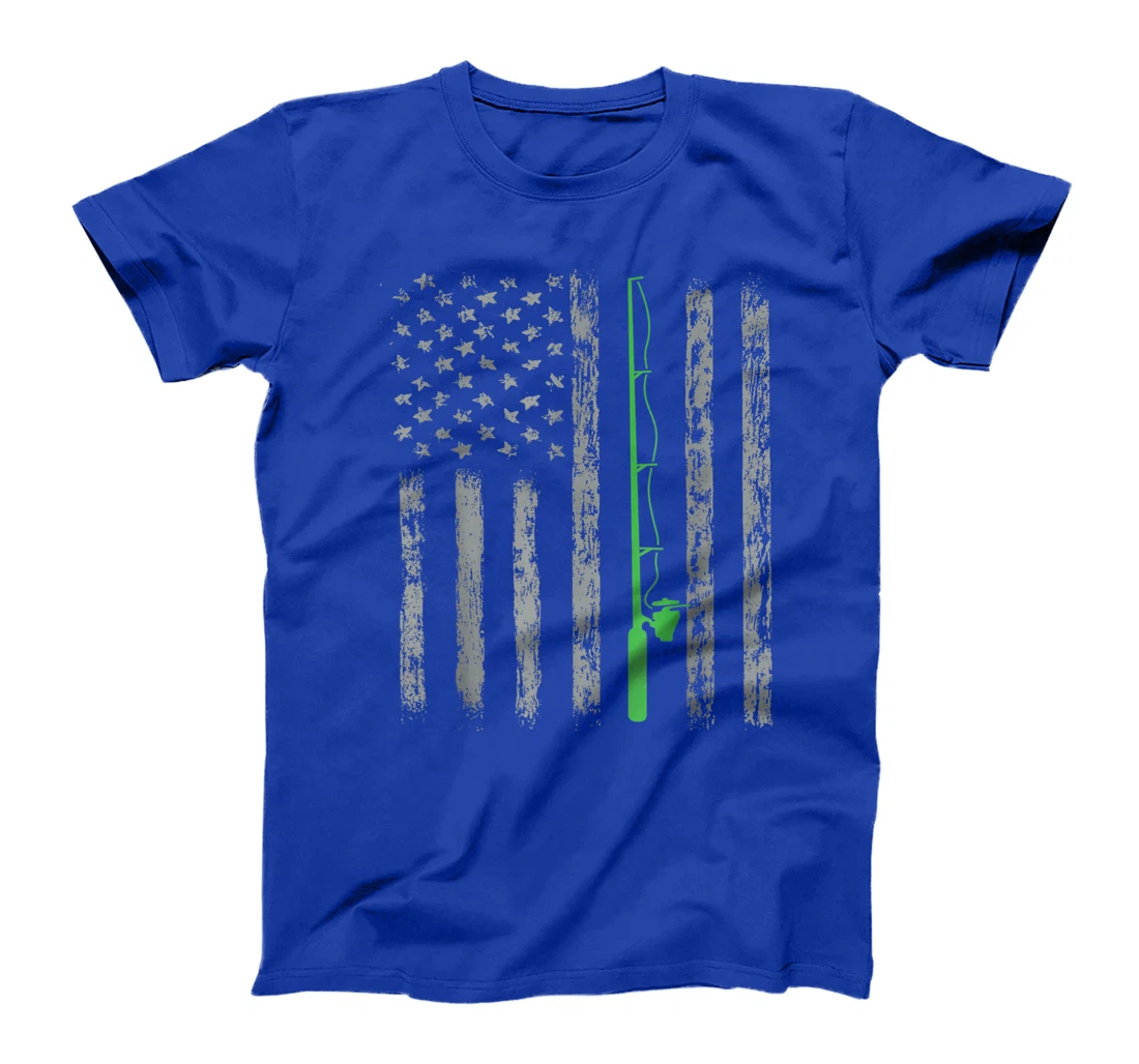 American Flag Fishing For men women boys girls T-Shirt, Kid T-Shirt and Women T-Shirt