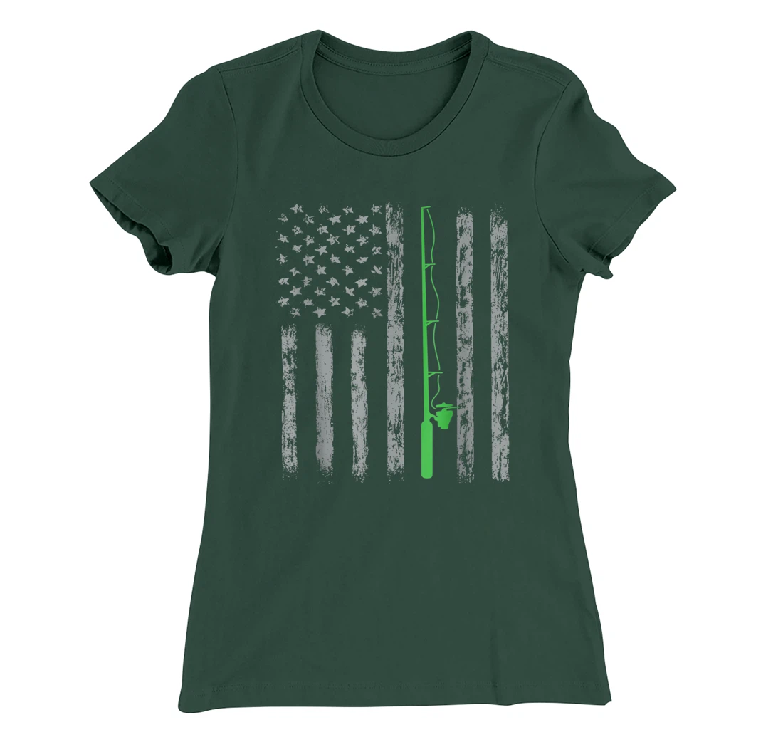 American Flag Fishing For men women boys girls T-Shirt, Kid T-Shirt and Women T-Shirt