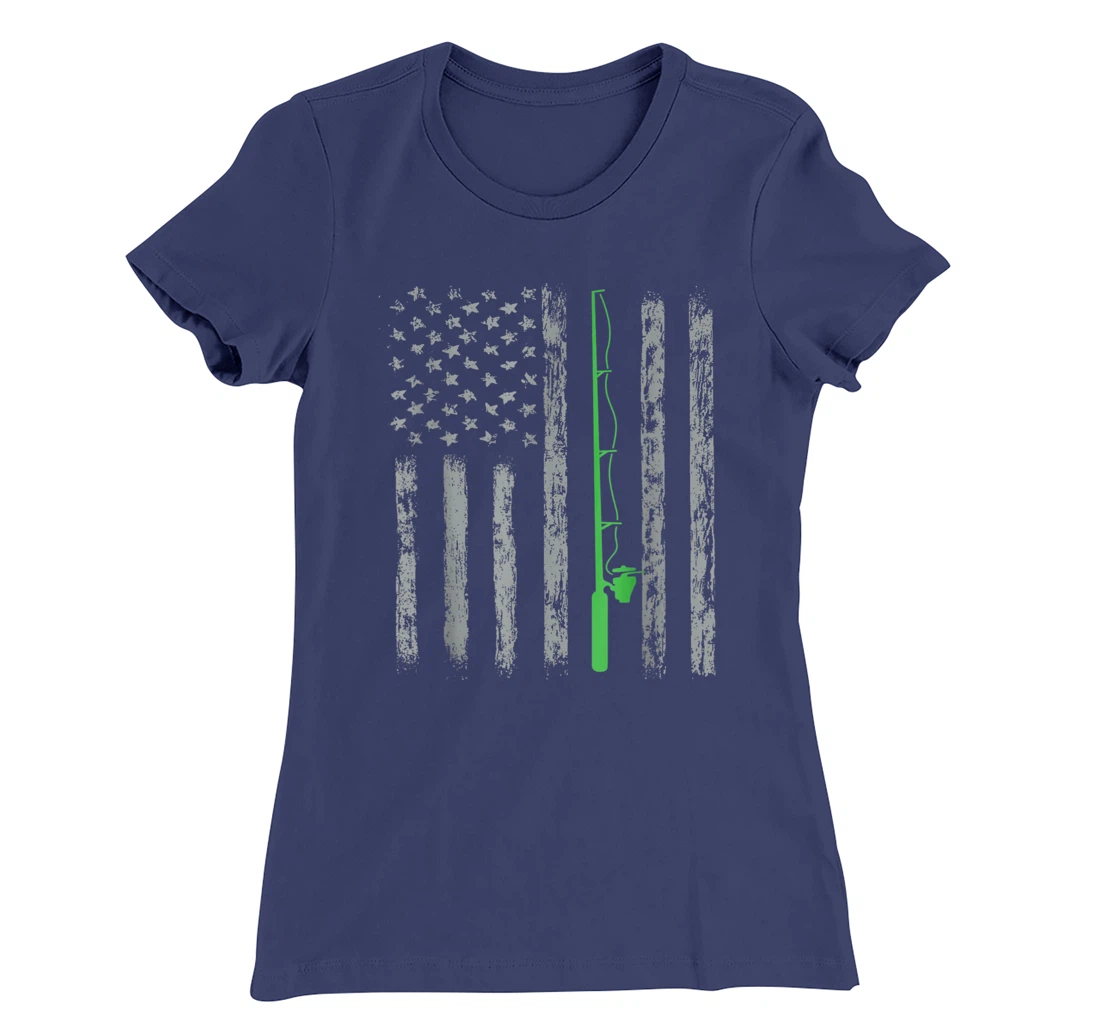 American Flag Fishing For men women boys girls T-Shirt, Kid T-Shirt and Women T-Shirt