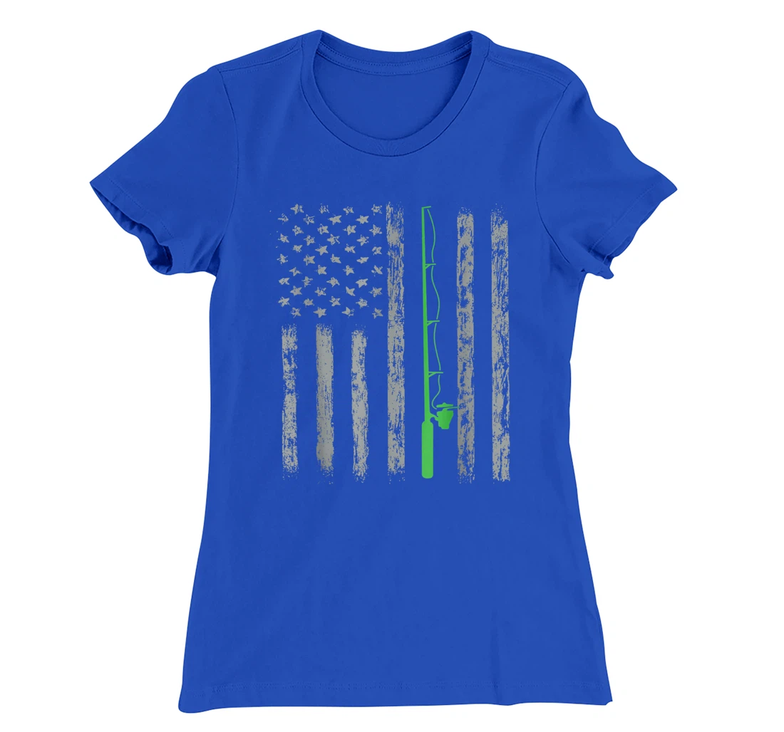 American Flag Fishing For men women boys girls T-Shirt, Kid T-Shirt and Women T-Shirt