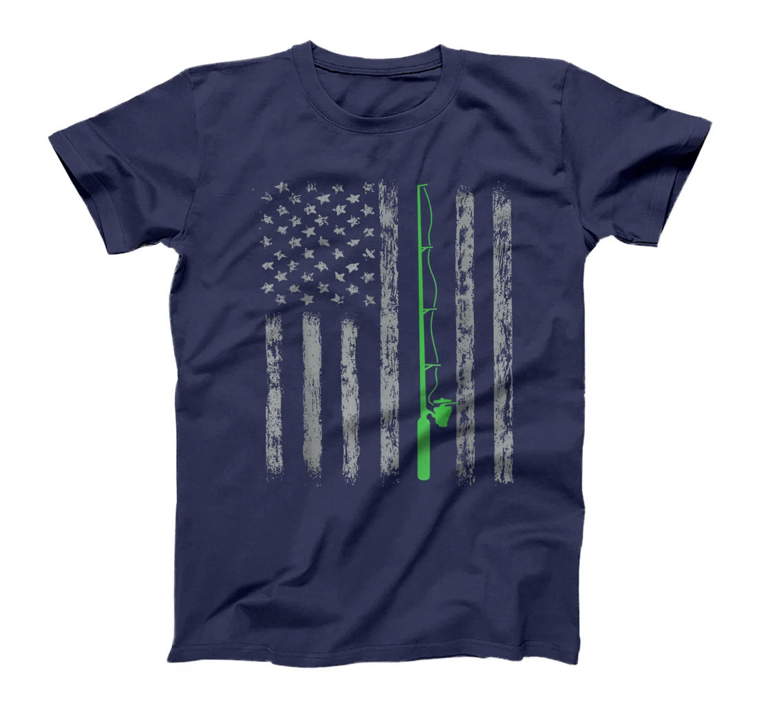 American Flag Fishing For men women boys girls T-Shirt, Kid T-Shirt and Women T-Shirt