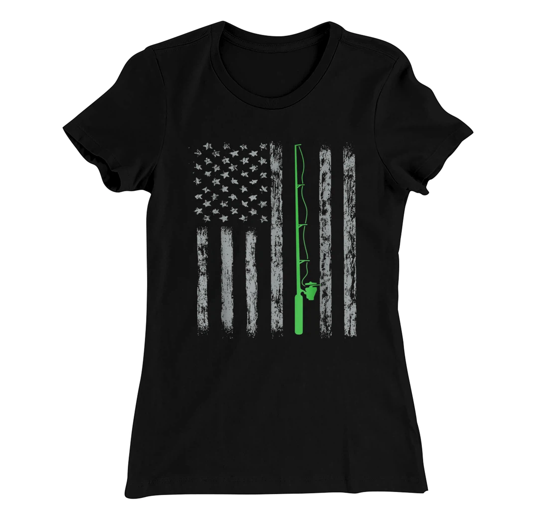 American Flag Fishing For men women boys girls T-Shirt, Kid T-Shirt and Women T-Shirt