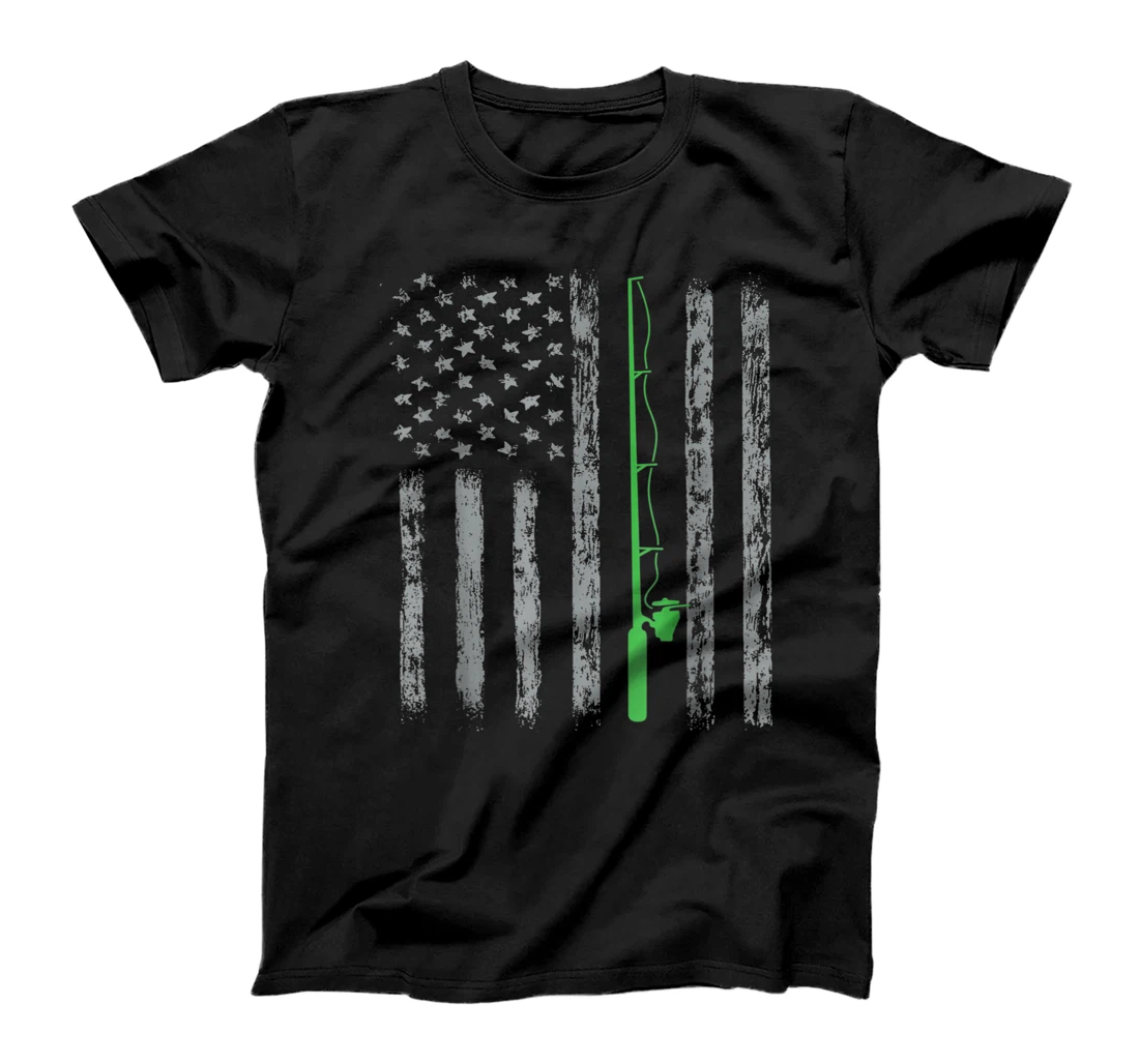 American Flag Fishing For men women boys girls T-Shirt, Kid T-Shirt and Women T-Shirt