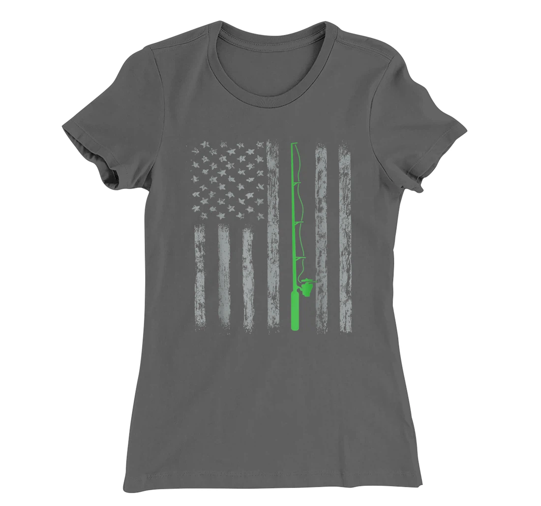 American Flag Fishing For men women boys girls T-Shirt, Kid T-Shirt and Women T-Shirt