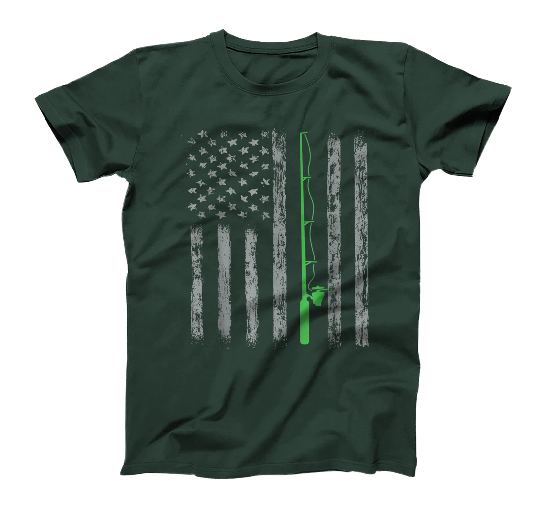 American Flag Fishing For men women boys girls T-Shirt, Kid T-Shirt and Women T-Shirt