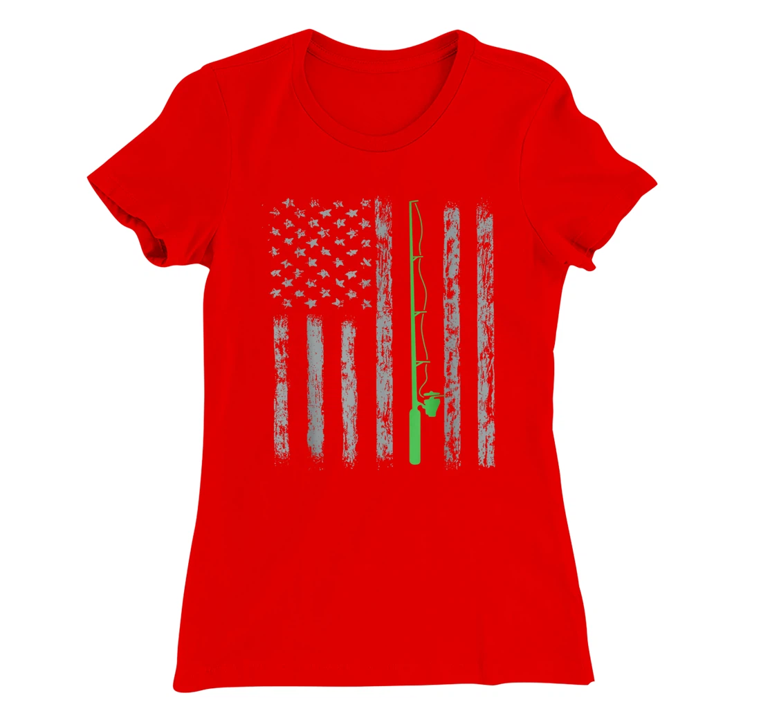American Flag Fishing For men women boys girls T-Shirt, Kid T-Shirt and Women T-Shirt