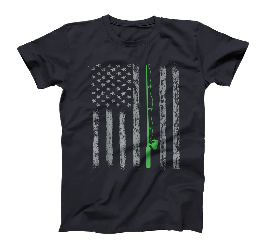 American Flag Fishing For men women boys girls T-Shirt, Kid T-Shirt and Women T-Shirt