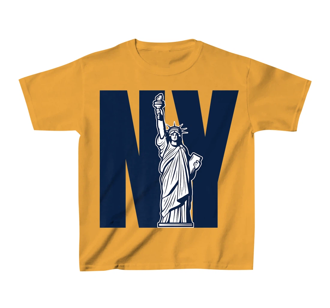 New York City Tee Shirt NY Logo Statue Liberty Big Apple NYC T-Shirt, Kid T-Shirt and Women T-Shirt