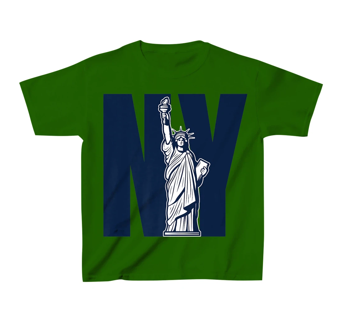 New York City Tee Shirt NY Logo Statue Liberty Big Apple NYC T-Shirt, Kid T-Shirt and Women T-Shirt