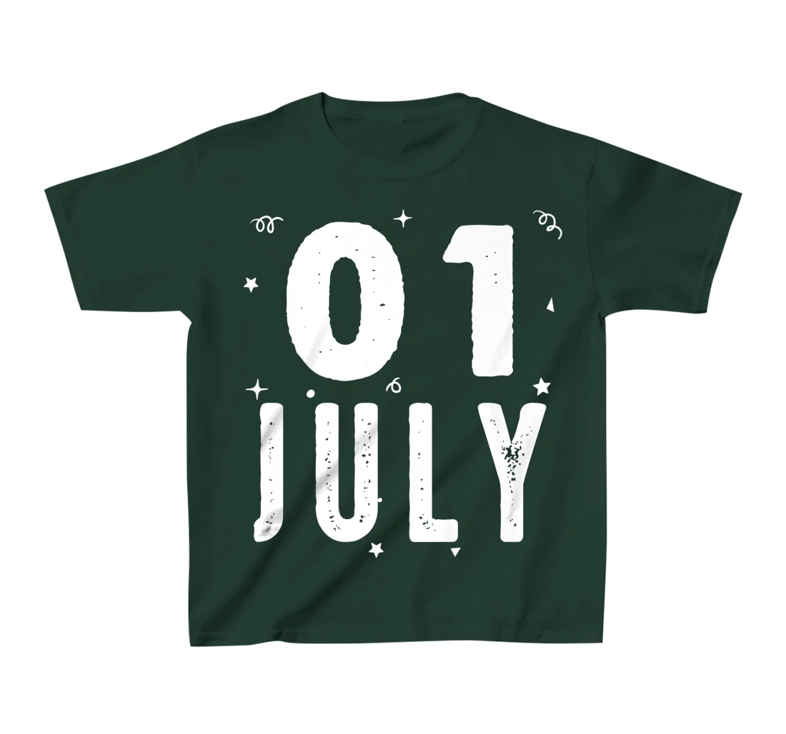 01 July Anniversary Party Special Occasions for Today T-Shirt, Kid T-Shirt and Women T-Shirt