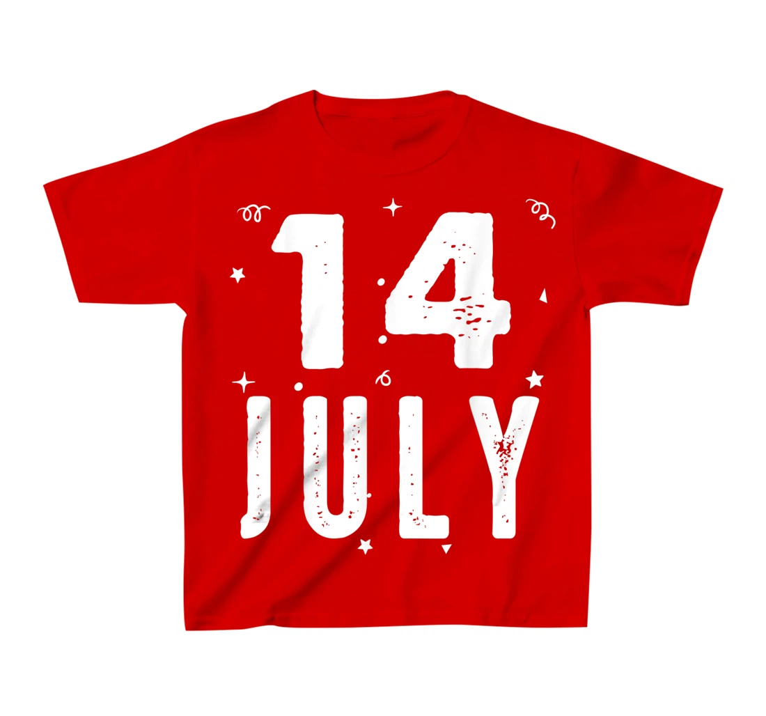 14 July Anniversary Party Special Occasions for Today T-Shirt, Kid T-Shirt and Women T-Shirt