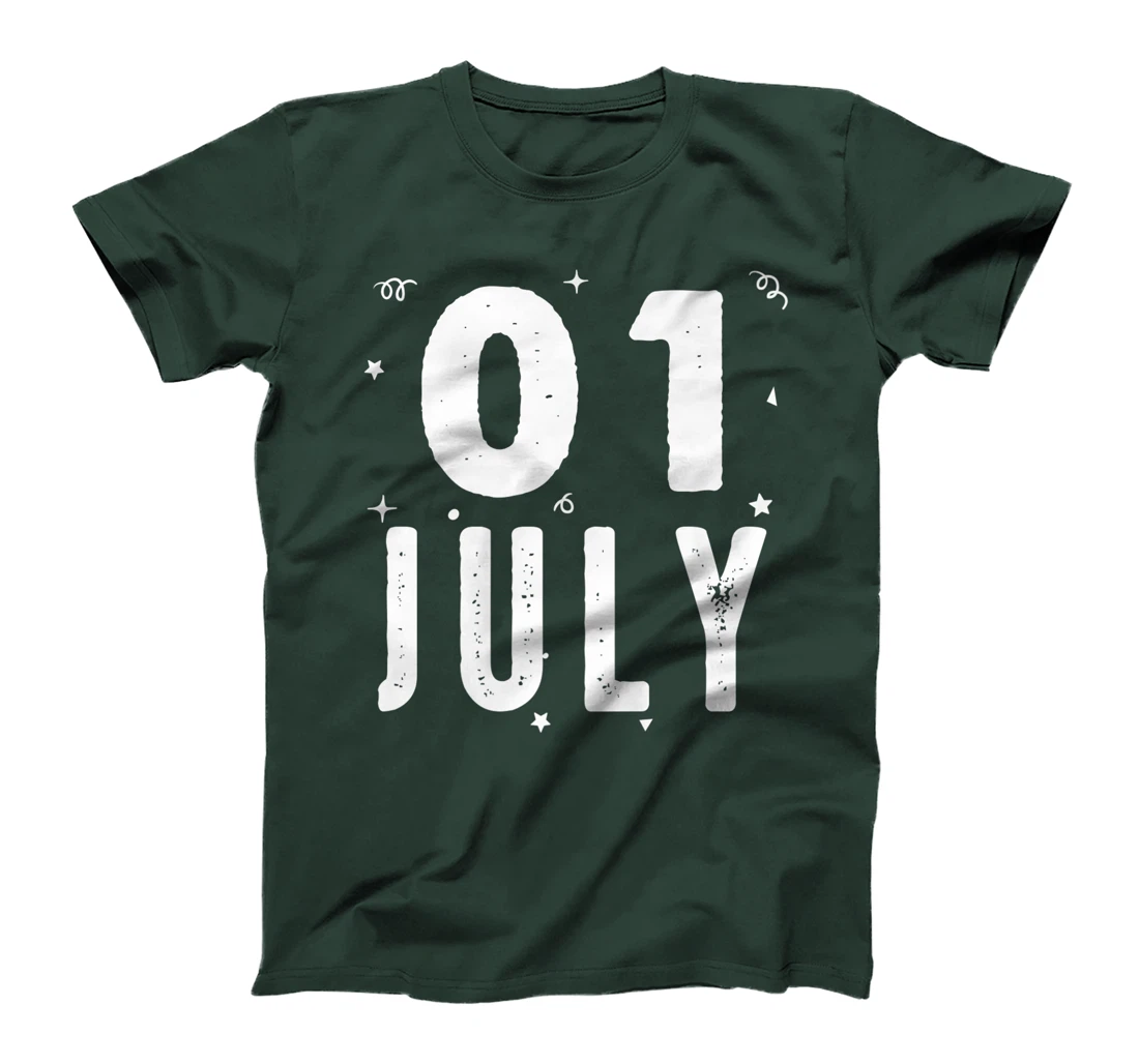 01 July Anniversary Party Special Occasions for Today T-Shirt, Kid T-Shirt and Women T-Shirt