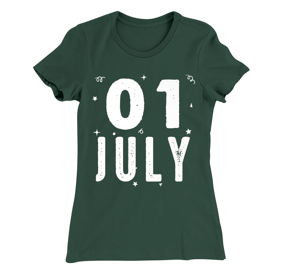 01 July Anniversary Party Special Occasions for Today T-Shirt, Kid T-Shirt and Women T-Shirt