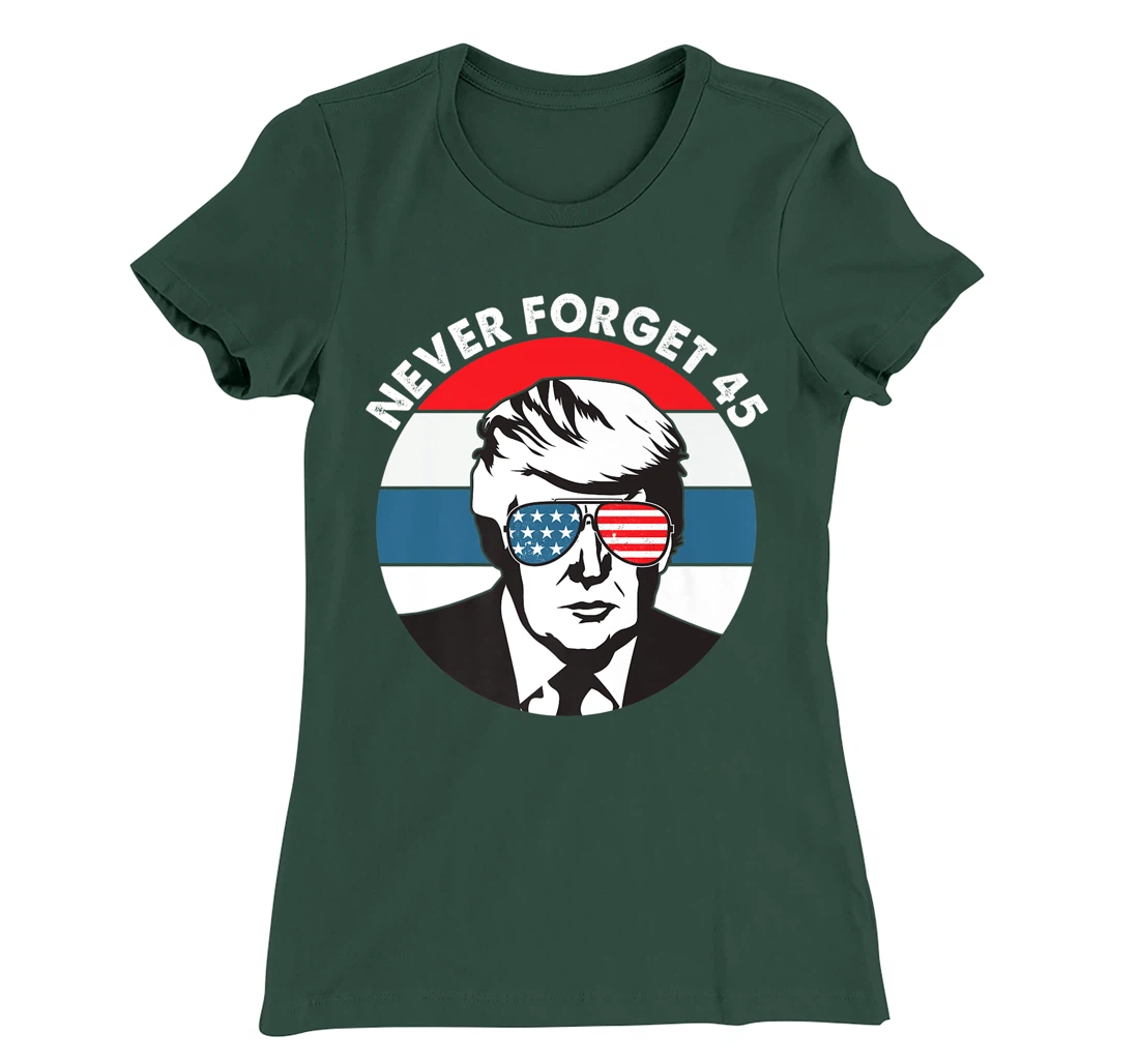 Donald Trump Never Forget 2016 Conservative Men Women Retro T-Shirt, Women T-Shirt