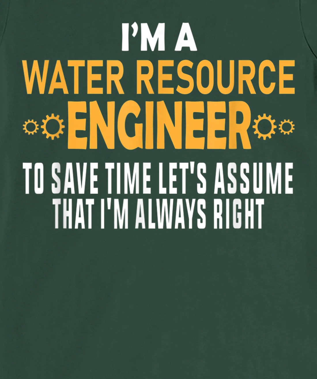 Water Resources Engineer T-Shirt, Women T-Shirt
