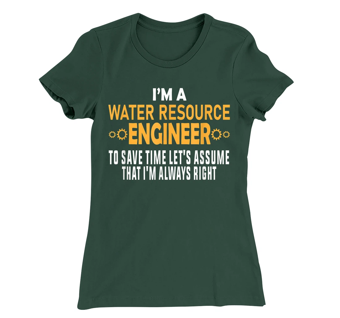 Water Resources Engineer T-Shirt, Women T-Shirt