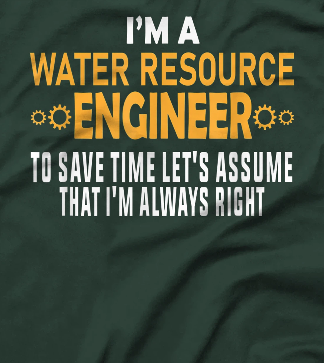 Water Resources Engineer T-Shirt, Women T-Shirt