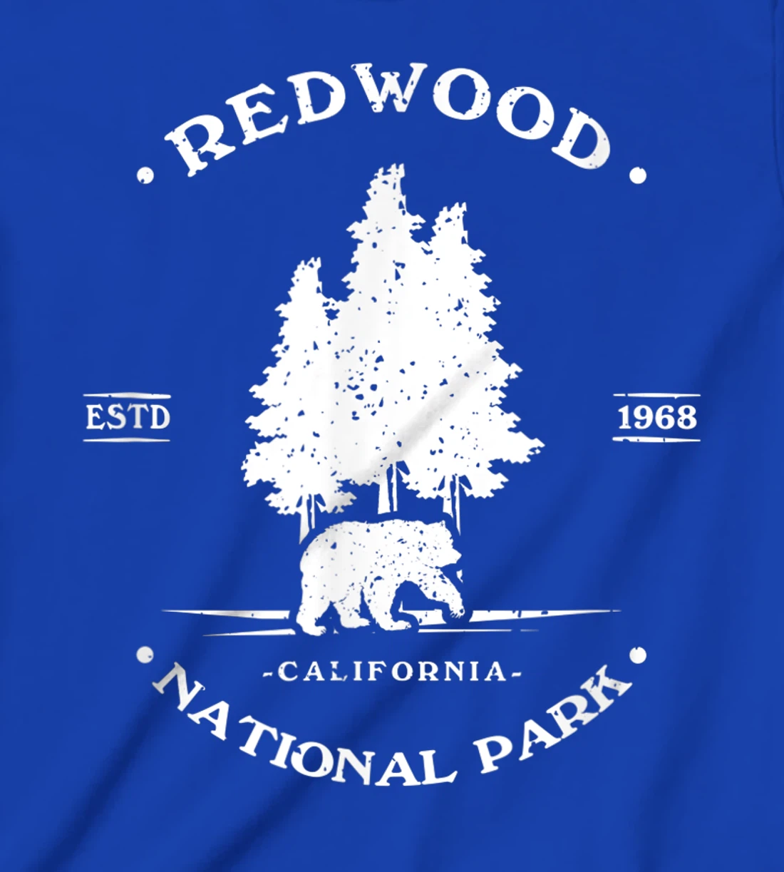 Vintage Distressed Redwood Park California Grizzly Bear T-Shirt, Kid T-Shirt and Women T-Shirt