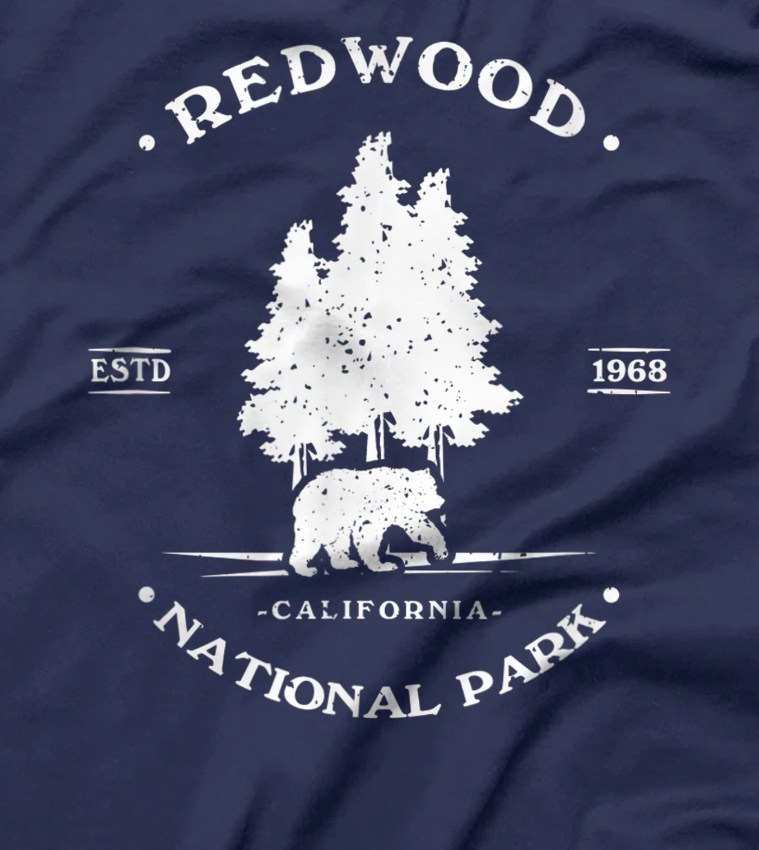 Vintage Distressed Redwood Park California Grizzly Bear T-Shirt, Kid T-Shirt and Women T-Shirt