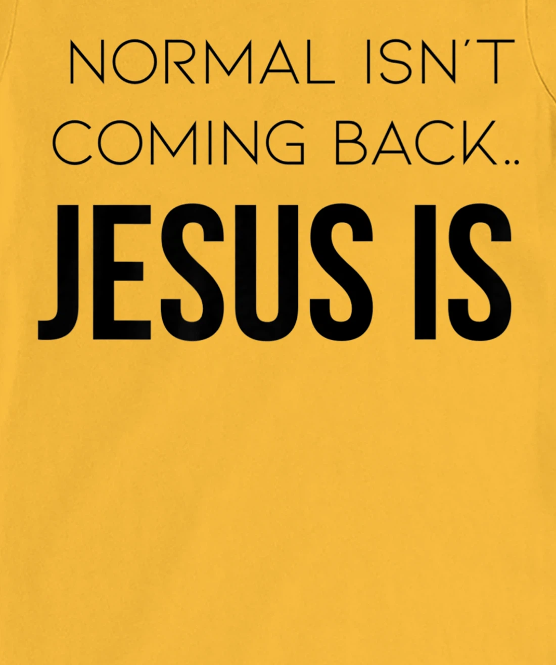 Normal Is Not Coming Back Christian Tee T-Shirt, Kid T-Shirt and Women T-Shirt