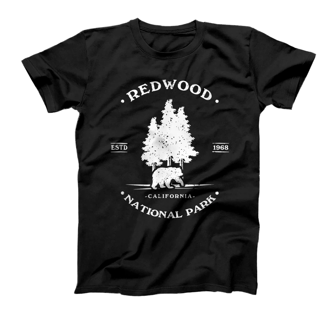 Vintage Distressed Redwood Park California Grizzly Bear T-Shirt, Kid T-Shirt and Women T-Shirt