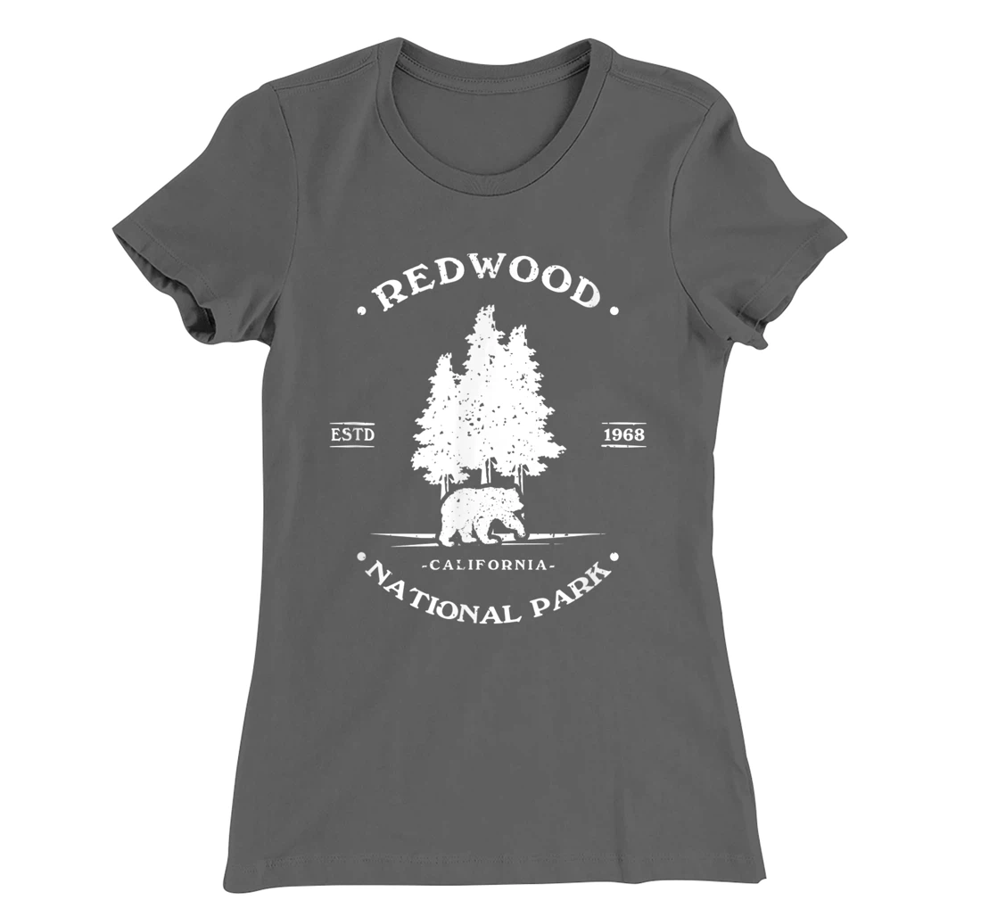 Vintage Distressed Redwood Park California Grizzly Bear T-Shirt, Kid T-Shirt and Women T-Shirt