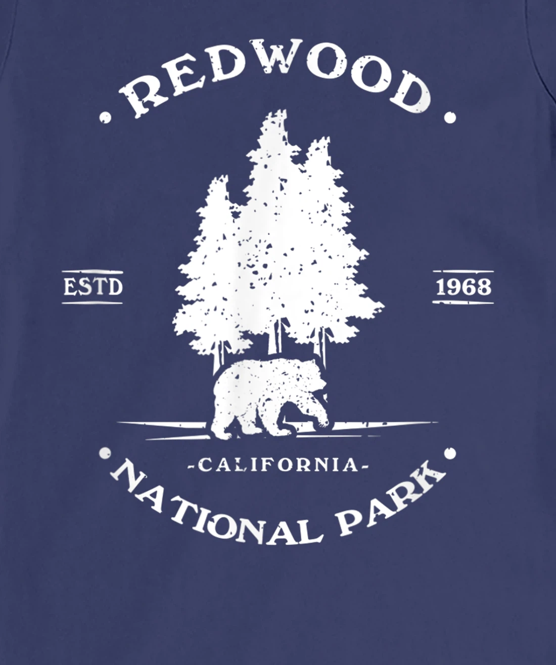 Vintage Distressed Redwood Park California Grizzly Bear T-Shirt, Kid T-Shirt and Women T-Shirt