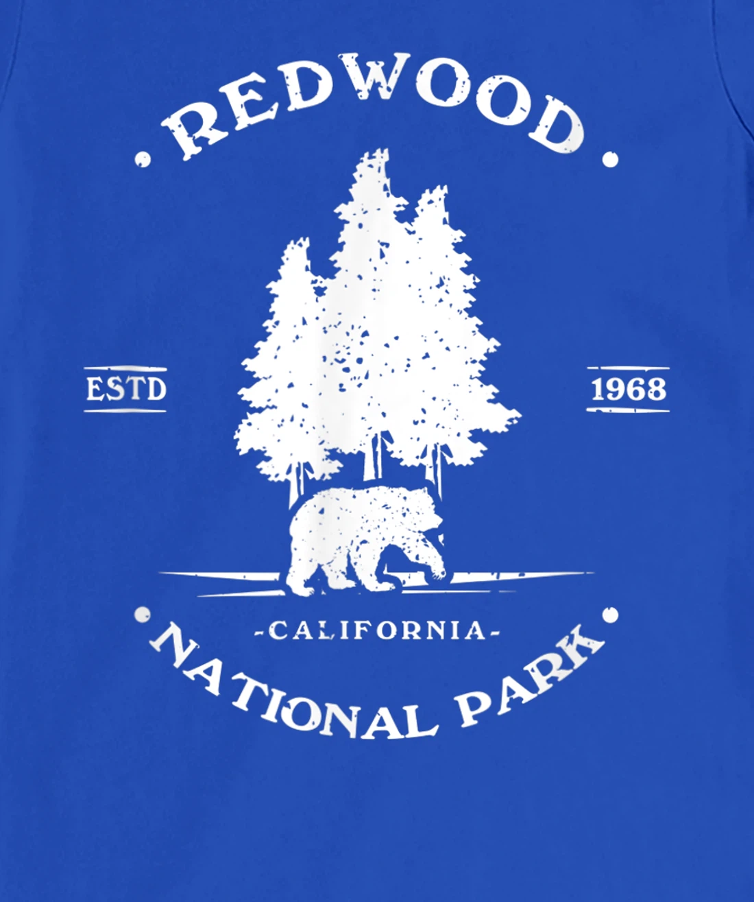 Vintage Distressed Redwood Park California Grizzly Bear T-Shirt, Kid T-Shirt and Women T-Shirt