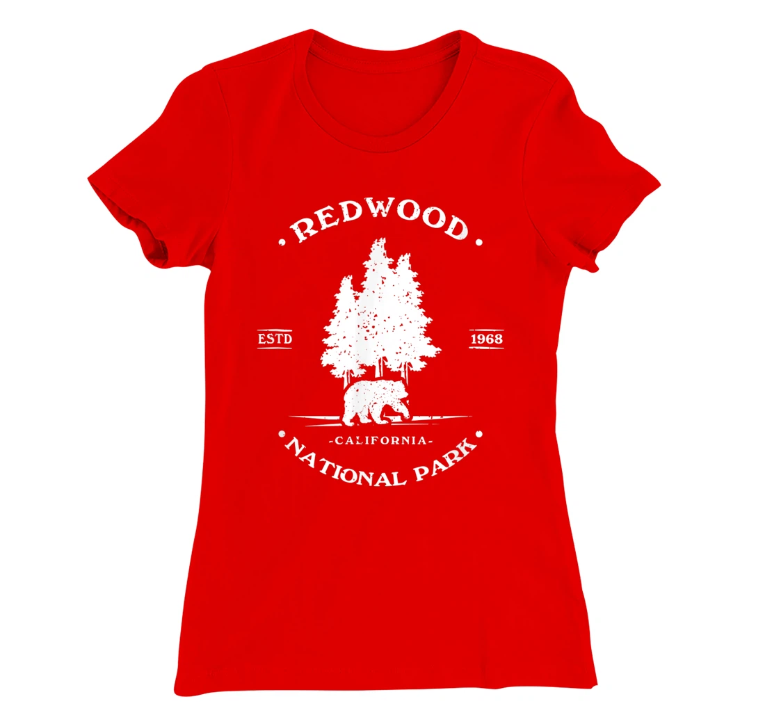Vintage Distressed Redwood Park California Grizzly Bear T-Shirt, Kid T-Shirt and Women T-Shirt