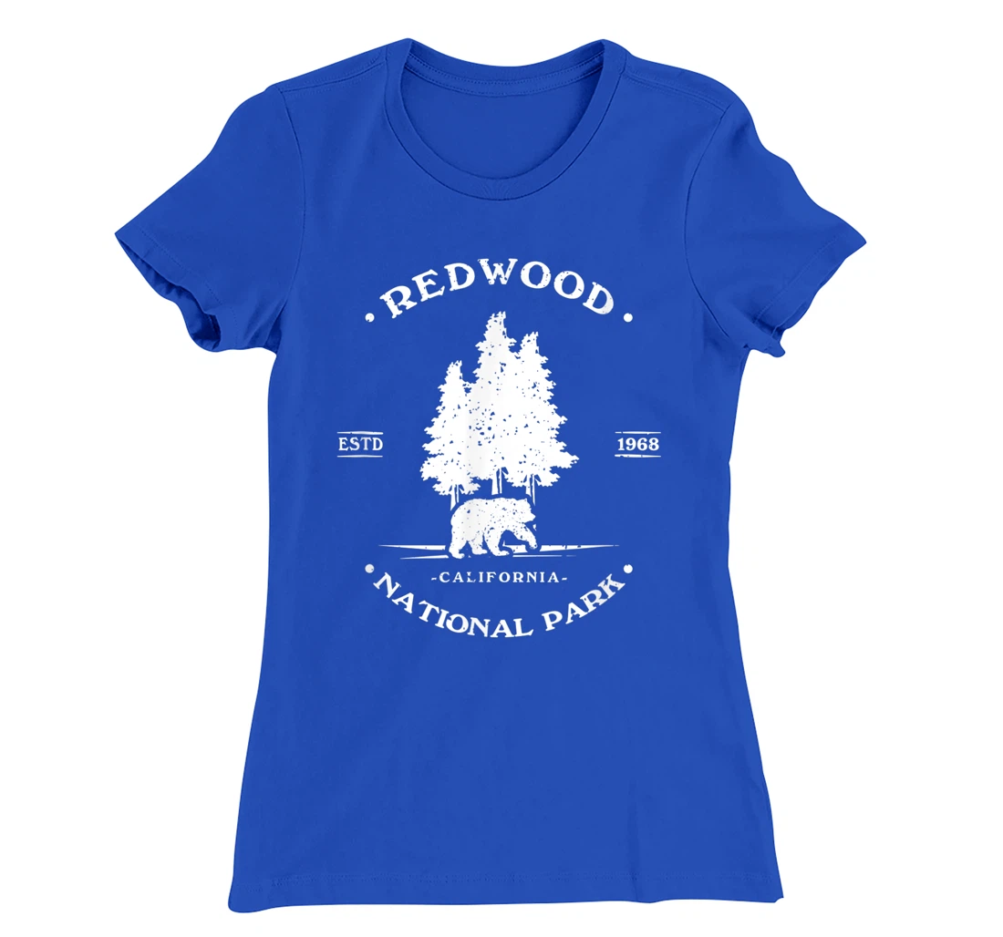 Vintage Distressed Redwood Park California Grizzly Bear T-Shirt, Kid T-Shirt and Women T-Shirt