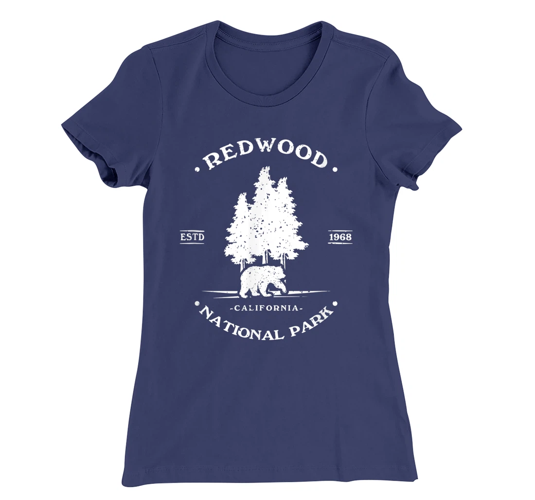 Vintage Distressed Redwood Park California Grizzly Bear T-Shirt, Kid T-Shirt and Women T-Shirt