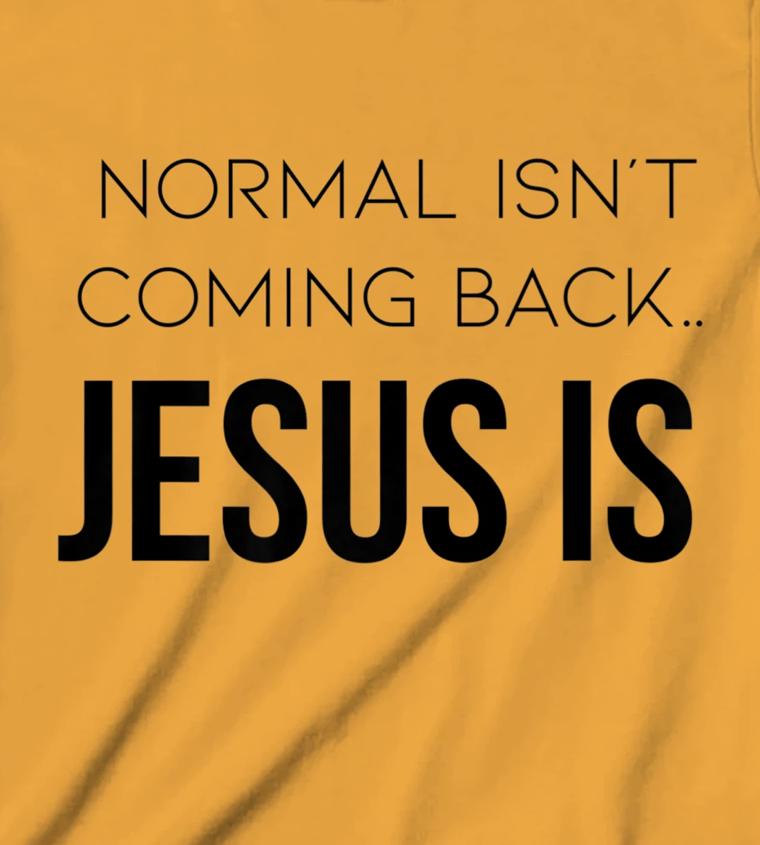 Normal Is Not Coming Back Christian Tee T-Shirt, Kid T-Shirt and Women T-Shirt