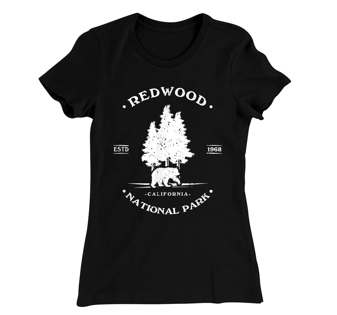 Vintage Distressed Redwood Park California Grizzly Bear T-Shirt, Kid T-Shirt and Women T-Shirt