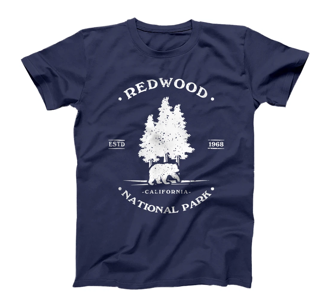 Vintage Distressed Redwood Park California Grizzly Bear T-Shirt, Kid T-Shirt and Women T-Shirt